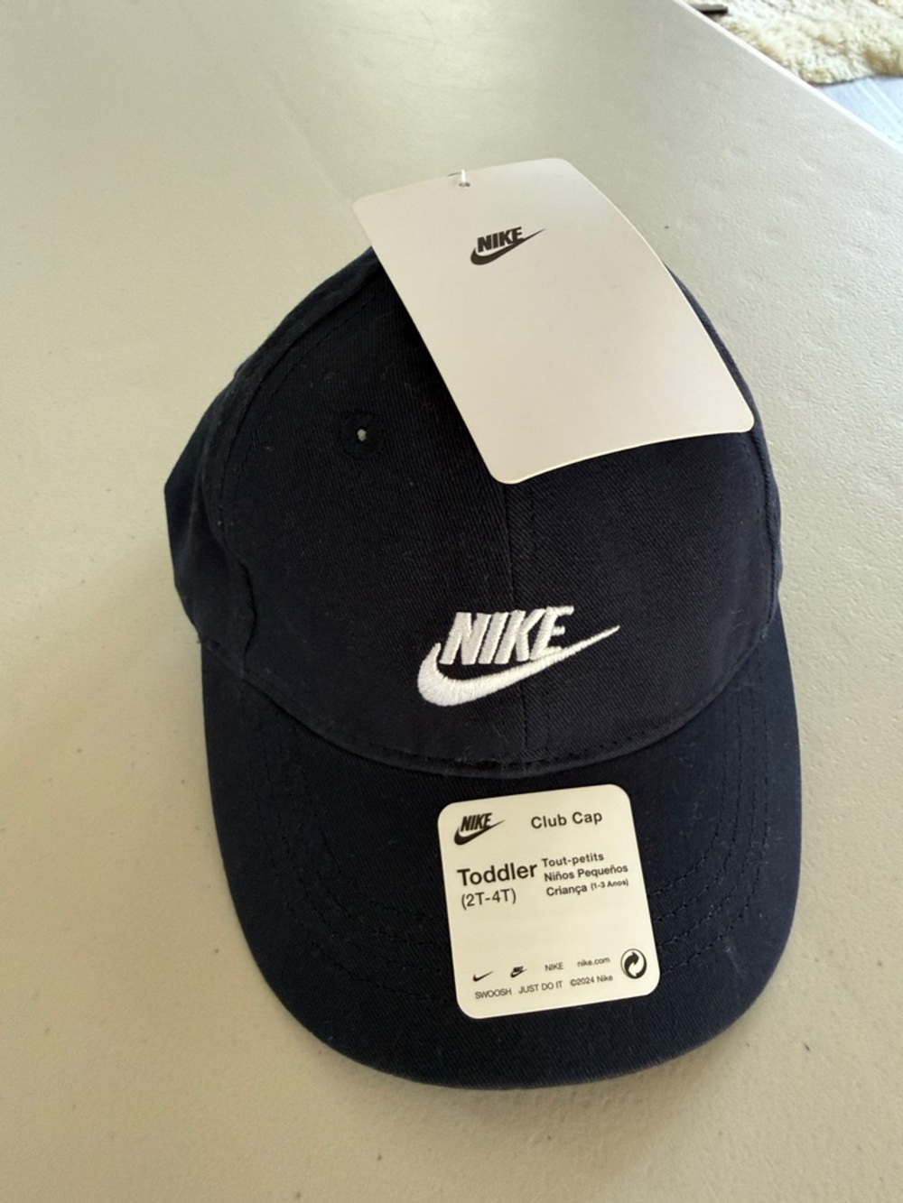 Nike Toddler Club Cap - Navy with White Swoosh NWT